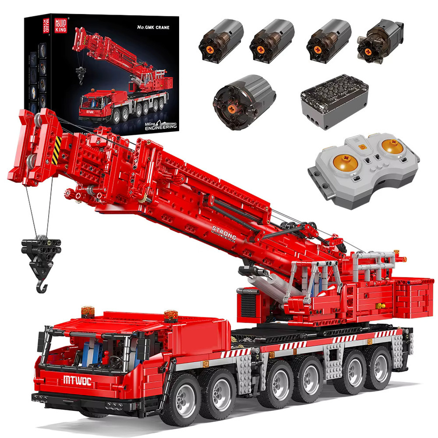 Mould King 17065 Red Grove GMK Kran, Baustein-Set, Technik-LKW - Bild 4