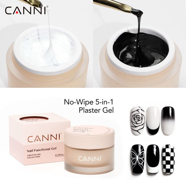 CANNI No-Wipe 5-in-1 Plaster Gel, 10g, Weiß Schwarz - Bild 1