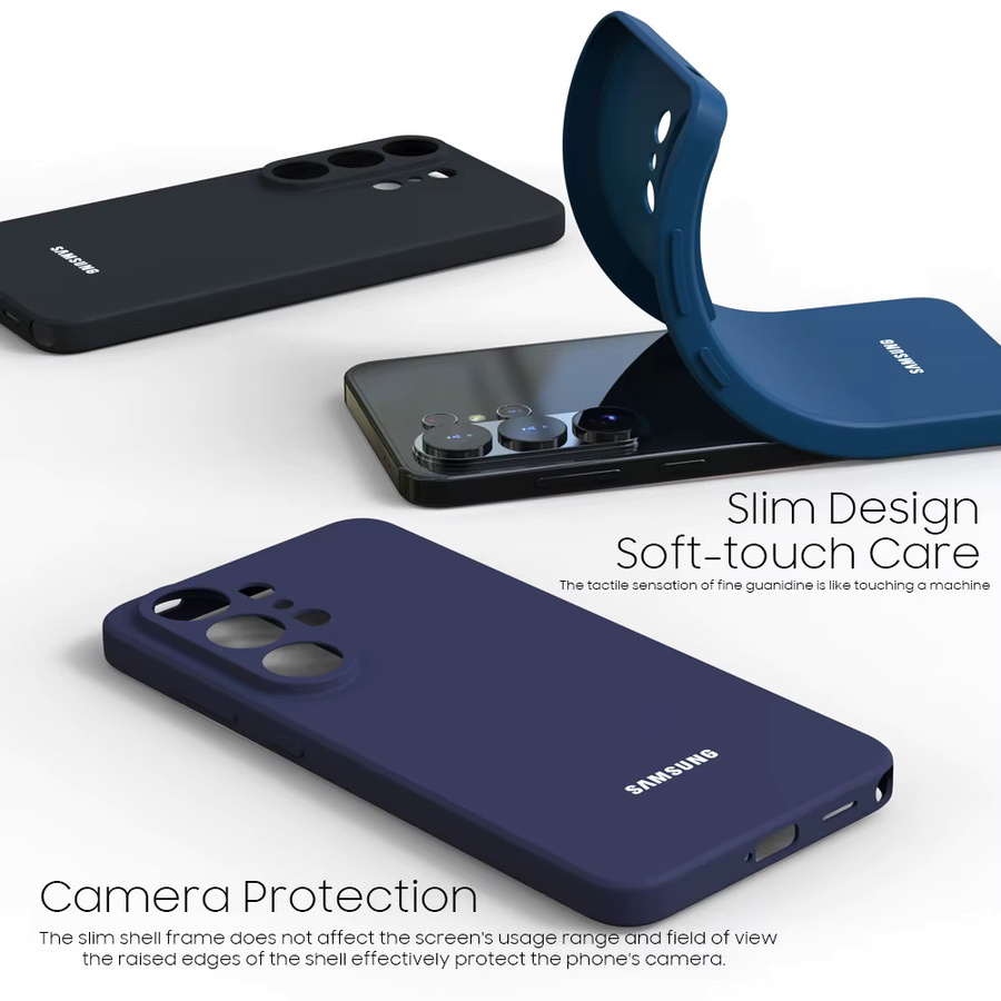 Stoßfeste Flüssigsilikon-Handyhülle für Samsung Galaxy S26 S25 S24 S23 S22 Ultra FE Plus A56 A55 A16 A17 5G in Green und Blue - Bild 2