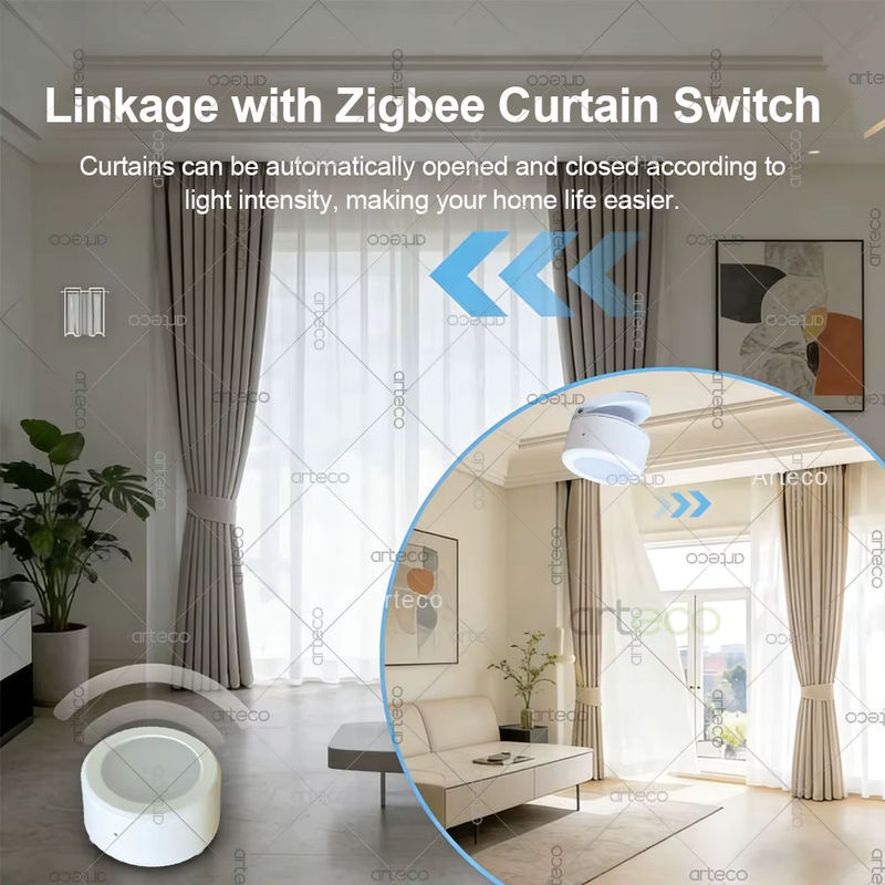 Forubest Zigbee Lichtsensor zur Helligkeits- und Lichtintensitätserkennung in Weiß für Tuya Home Assistant und 2MQTT - Bild 4