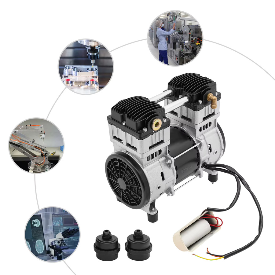 CNCEST Luftkompressorpumpenkopf 1500 W in Silber mit 36,98 Gallonen/Min für Kfz-Reparaturmaschinen - Bild 5