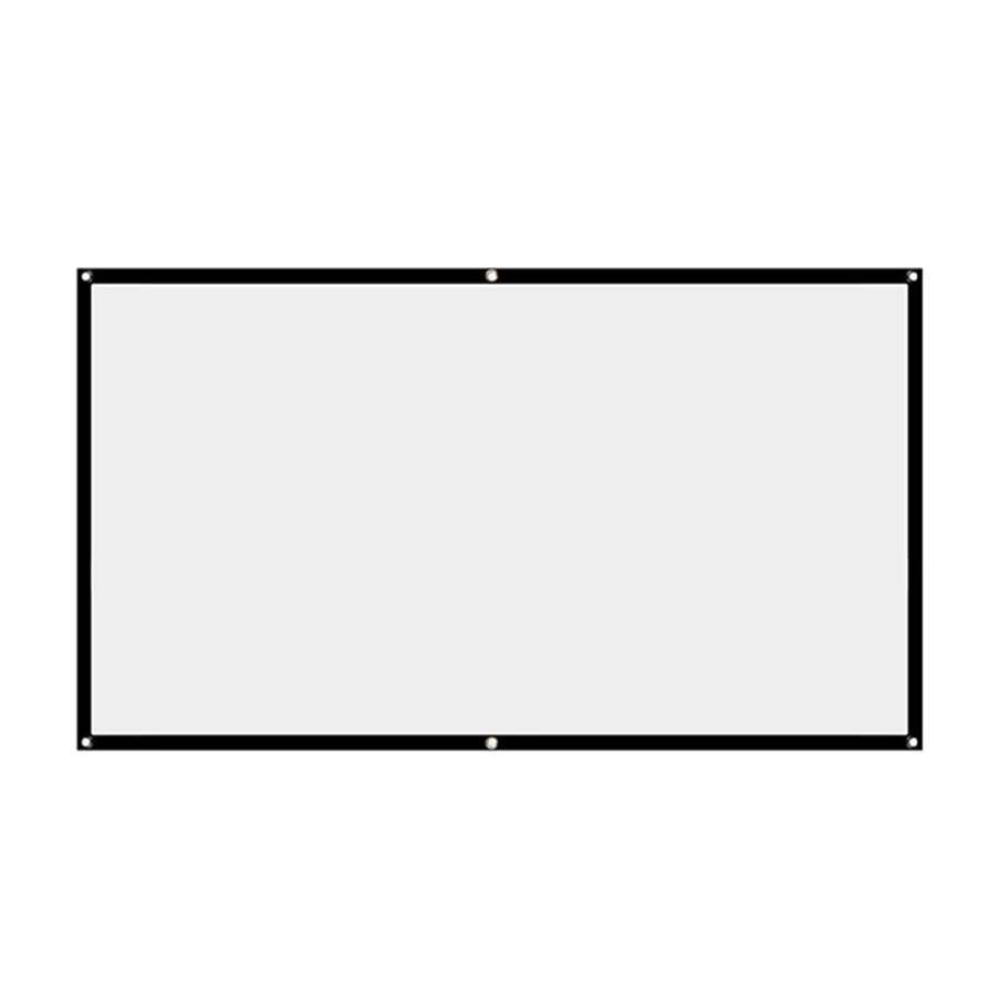 VODOOL Projektionsleinwand für Heimkino und Büro, 16:9 HD-Display, Farbe: Weiß - Bild 2
