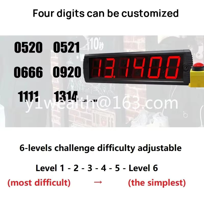 PWS Digitaler Timer, mit Drucktastensteuerung, rote LED-Anzeige - Bild 2