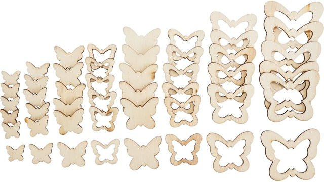 VBS Streuteile Schmetterling Yolli aus Sperrholz in Beige - Bild 1