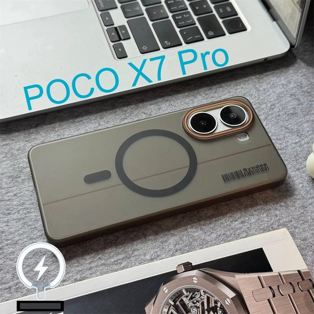 Transparente PC-Schutzhülle für Xiaomi POCO X7 Pro F7 Ultra X6 X5 F6 M6 5G mit Magnetfunktion für Wireless Charging - Bild 1