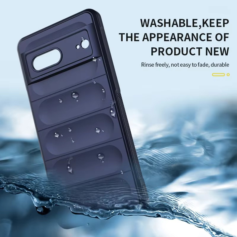 Schutzhülle aus weichem Silikon TPU für Google Pixel 8, 7 Pro, 7A und 6A in Schwarz - Bild 5