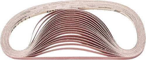 PFERD Korund Schleifband für Bandschleifer, Körnung 180, Braun, B: 6 mm, L: 520 mm, 100 Stück - Bild 1