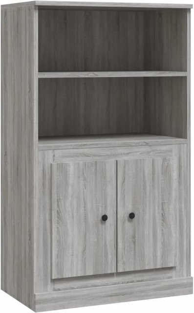 vidaXL Highboard in Grau Sonoma aus Holzwerkstoff, B/T/H: 60 x 35,5 x 103,5 cm - Bild 1