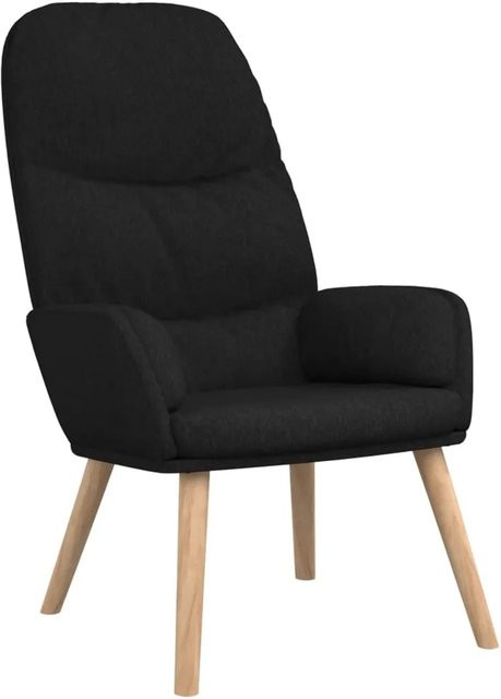 vidaXL Relaxsessel Schwarz mit Stoffbezug und Armlehnen, B/T/H: 70 x 77 x 98 cm - Bild 1