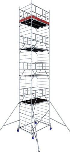 Krause ProTec XXL Alu-Fahrgerüst in Silber mit einer Arbeitshöhe von 10,3 m, B: 140,0 cm, T: 200,0 cm, H: 1030,0 cm - Bild 1