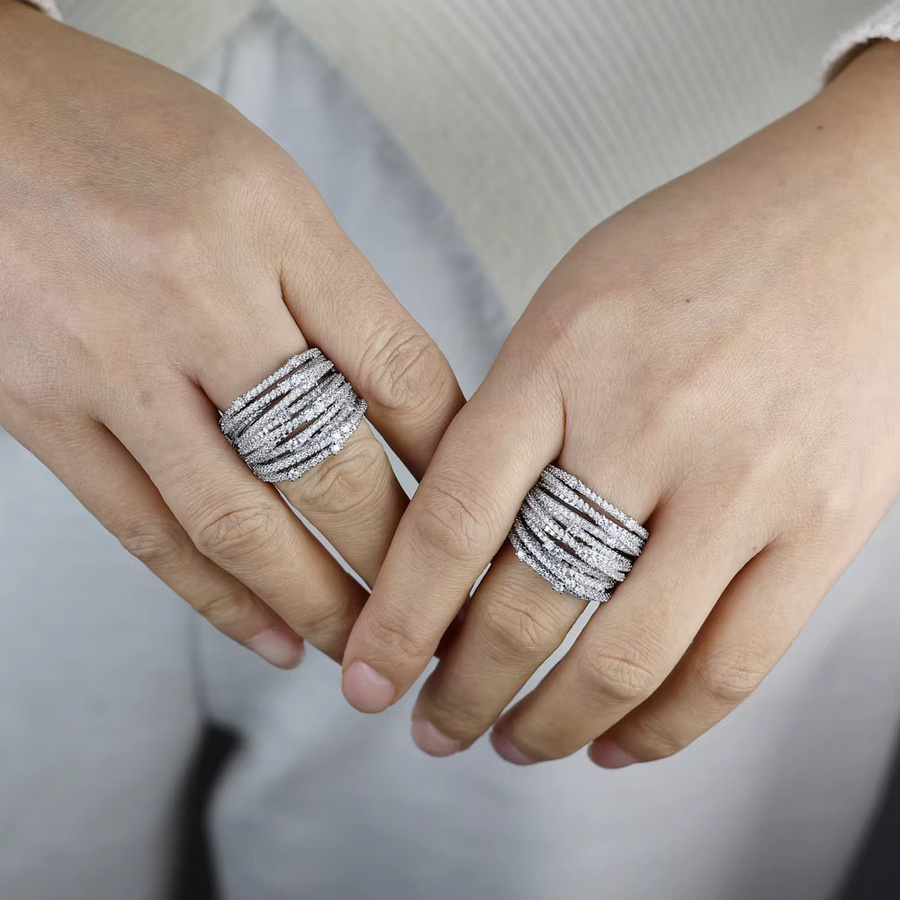 IDOWAITTING Fingerring, Zirkonia, Silber, Damen - Bild 3