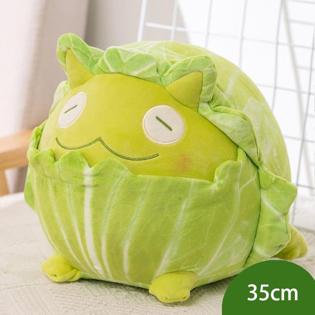 Yiran toy Gemüse-Fee Plüschtier, Japanischer Kohlhund, Grün - Bild 1