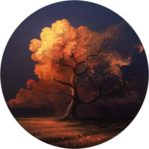 K&L Wall Art Vliestapete Runde Vliestapete aerroscape Baum des Lebens, mehrfarbig, matt - Bild 1