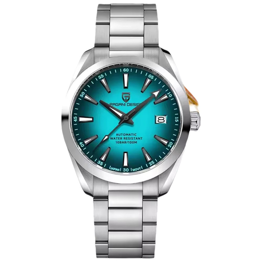 PAGANI DESIGN Armbanduhr, Automatik, Edelstahl, 40 mm, Herren, Blau - Bild 6