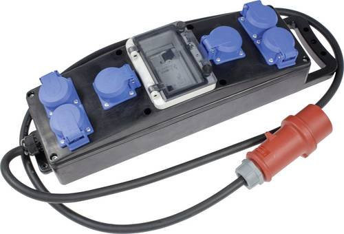 AS Schwabe CEE Stromverteiler S2+ 60809 in Schwarz mit 400V und 16A - Bild 1
