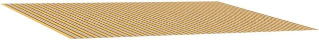 vidaXL Markisenersatzstoff aus Polyester in Orange und Schwarz, B: 300 cm, T: 250 cm - Bild 1