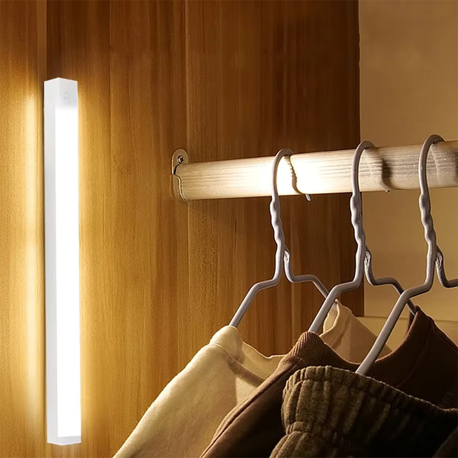 CENSHION LED Schrankleuchte mit Bewegungsmelder und White Light, USB wiederaufladbar als Unterbauleuchte für Küche und Schrank - Bild 2