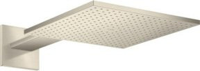 Hansgrohe Axor Kopfbrause quadratisch in Brushed Nickel mit 2 Strahlarten und Anti-Kalk-Funktion, B: 30 cm x B: 30 cm - Bild 1