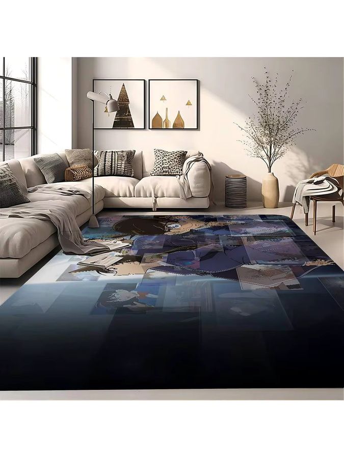 Potdemiel Detective Conan Anime Teppich, rechteckig, gestreift, rutschfest und wasserabsorbierend, Multicolour, B/T: 60 x 40 cm - Bild 7