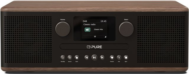 Classic C-D6 Kompaktanlage mit CD, Radio DAB+ und Bluetooth in Coffee Black/Walnut - Bild 1