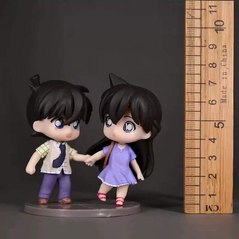 Bandai Detective Conan, Chibi Shinichi Kudo Ran Mori, Anime-Figur - Bild 3