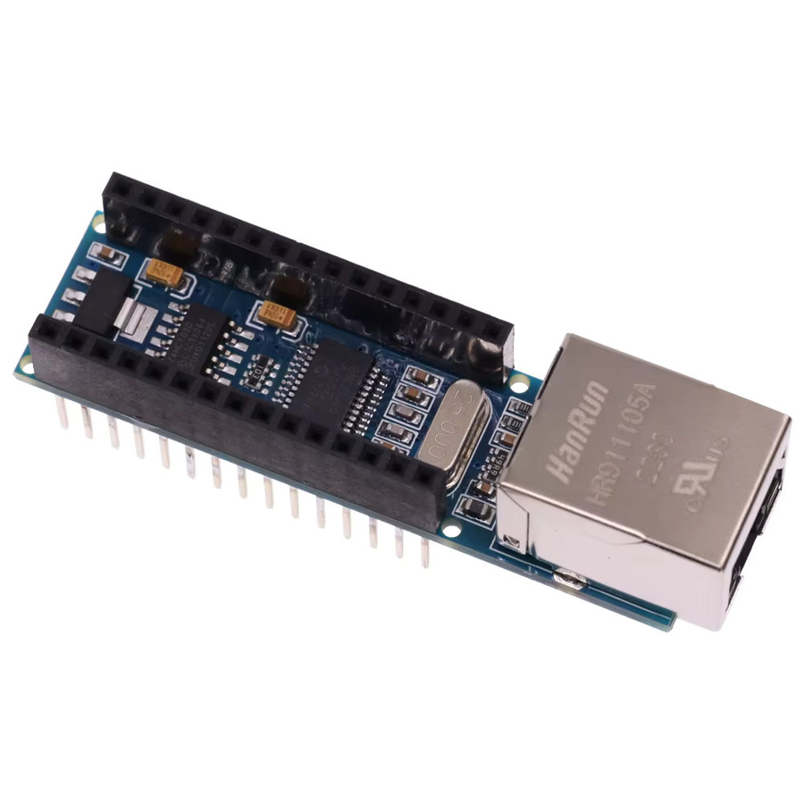MINI ENC28J60 Ethernet Shield V 1.0 RJ45 Webserver Modul für Arduino Nano Kompatibel, Blau - Bild 2