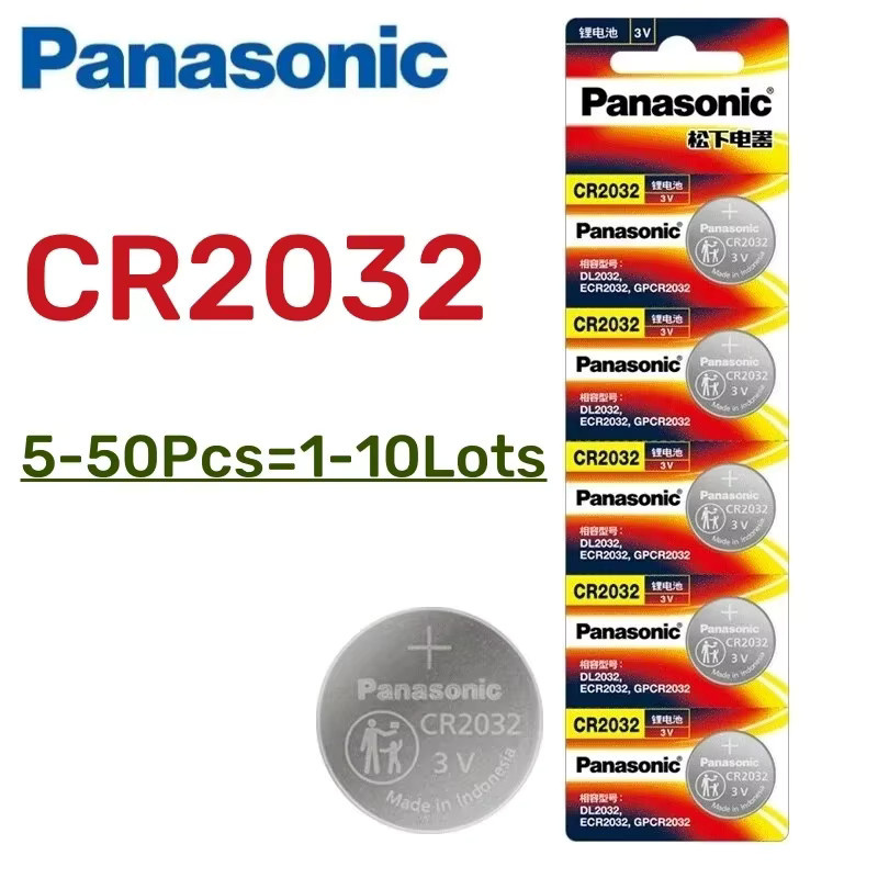 Panasonic CR2032 Knopfzellen Batterien, 5 Stück, Silber - Bild 2