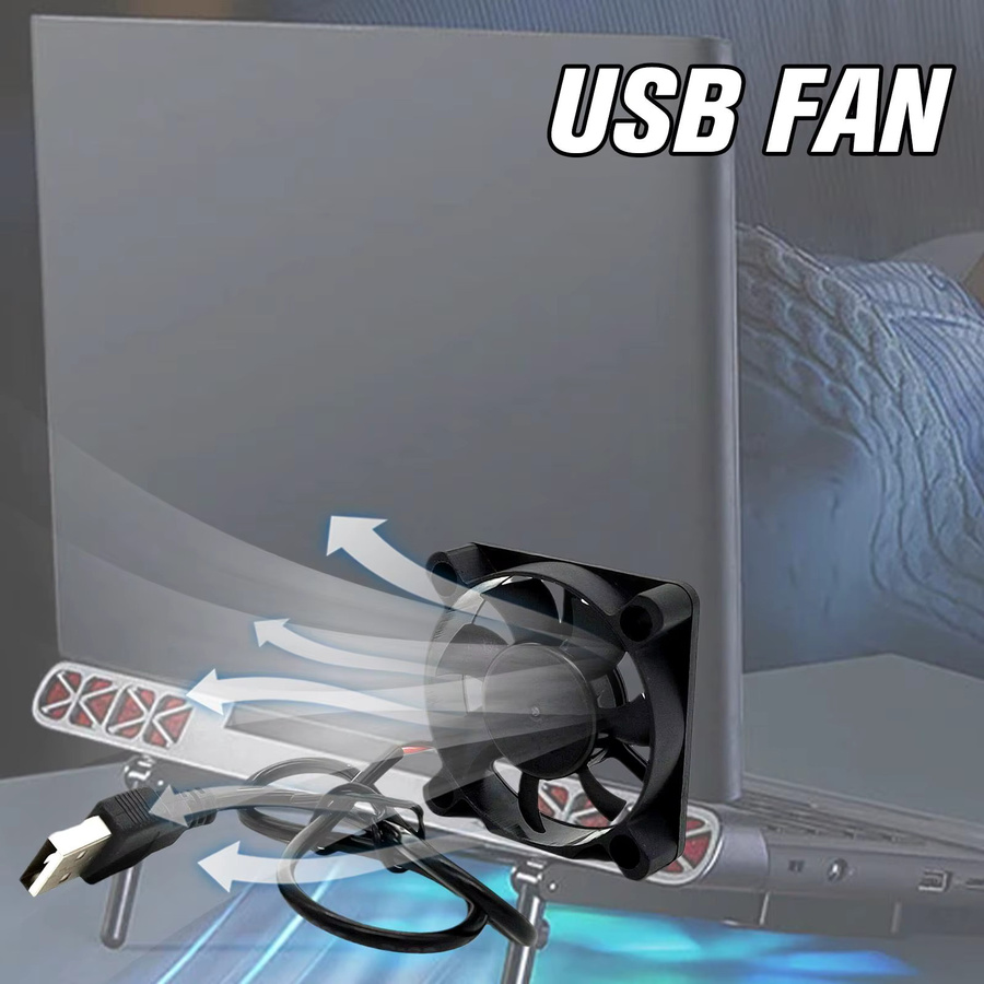 Ultra leiser PC-Gehäuselüfter für 4, 5, 6 oder 8 cm Chassis-Kühlung in Schwarz, 5V DC - Bild 5