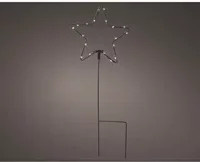LUMINEO Lichtfigur Stern in Schwarz aus Metall für die Weihnachtsdekoration - Bild 1