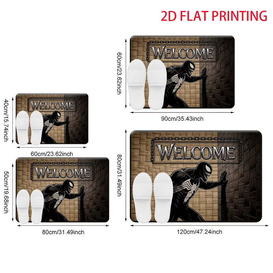 Beast Kingdom Marvel Venom Fußmatte aus Polyester, Mehrfarbig, B/T: 60 x 40 cm - Bild 3