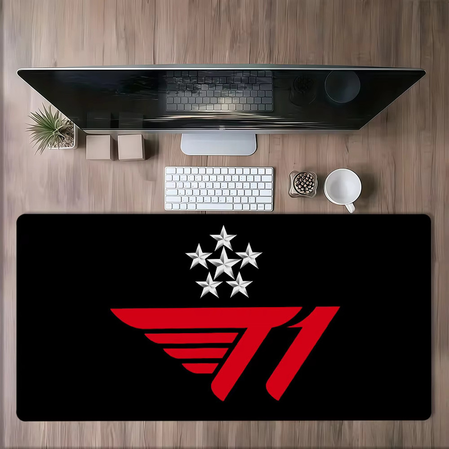 Game Cool 2025 S-SKT T1 Mauspad in Schwarz, rutschfestes und verdicktes Gaming-Mauspad mit Lockedge-Design für Büro und Gaming - Bild 4