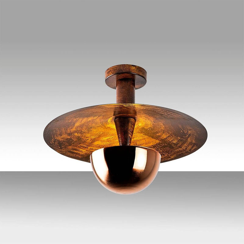Opviq Deckenleuchte Kurt in Kupfer aus Metall mit 1 G9 Brennstelle, B/H/T: 38 x 31 x 38 cm - Bild 2