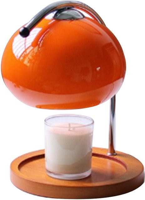 Aimo Kerzenwärmerlampe dimmbar in Orange mit Schalter für Schlafzimmer und Wohnzimmer - Bild 1