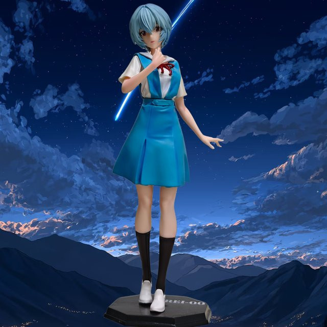 Bandai Rei Ayanami Actionfigur, PVC-Statue, 27cm - Bild 1