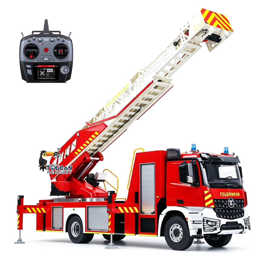 Wheelfun Hubarbeitsbühnen-Feuerwehrfahrzeug, RC-Modell, 1:14, Metallchassis - Bild 2
