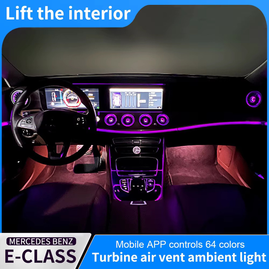 Mercedes Benz W213 Klimaanlage Turbine Düse mit 4D rotierenden Lautsprecher Abdeckung in Rot - Bild 2