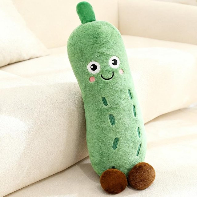 Kreatives Gurken-Kissen, Plüschtier, Stoffpuppe, 100 cm - Bild 1