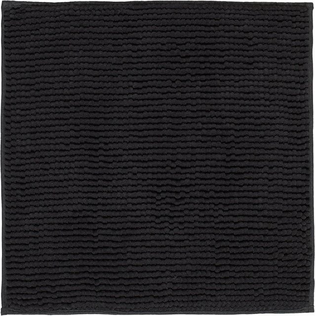 Modern Living Badematte Nelly in Schwarz, quadratisch, B/T/H: 50 x 50 x 1 cm - Bild 1
