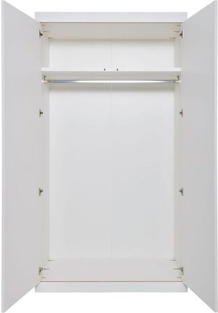 Müller Möbelwerkstätten Flai Kleiderschrank mit 2 Türen in Anthrazit und Weiß mit Push-to-Open und integrierten Schubladen - Bild 1