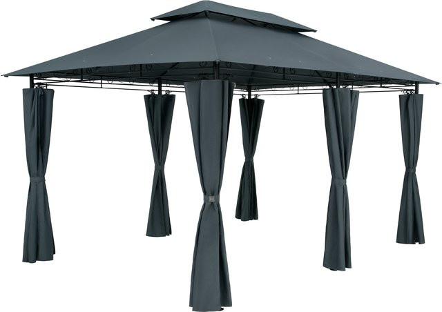 CASARIA Pavillon Topas Anthrazit mit UV-Schutz 50+ B/T: 4 x 3 m - Bild 1