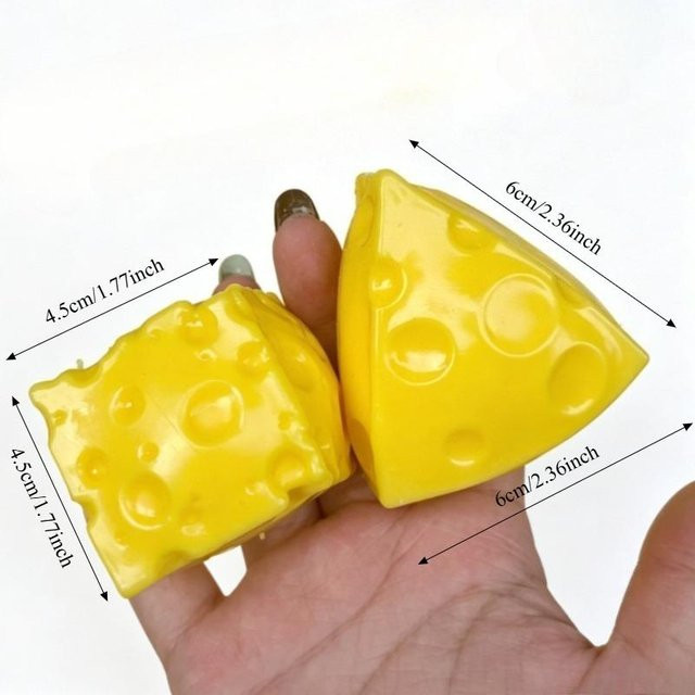 A Family Of Home Textiles Käse Squishy Ball, Fidget Spielzeug - Bild 1