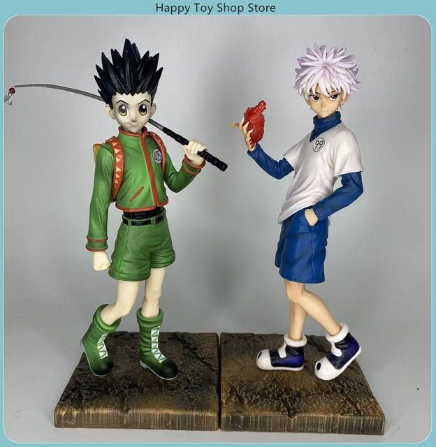 Bandai Anime Figur Hunter x Hunter Killua Zoldyck und Gon Freecss Modell Ornament Multicolor, Höhe: 27 cm - Bild 1