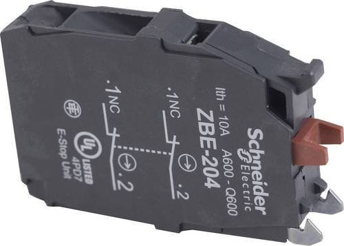 Schneider Electric ZBE504 Hilfsschalterblock in Schwarz mit Schraubanschluss - Bild 1