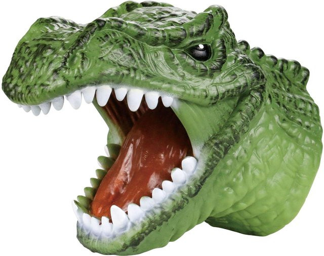 Linyi toy car Dinosaurier-Handpuppen, Gummi, Grün, ab 14 Jahre - Bild 1