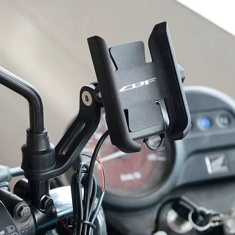 Motorrad Handyhalterung für Honda CBF 125 150 250 500 600 1000 in Schwarz - Bild 3