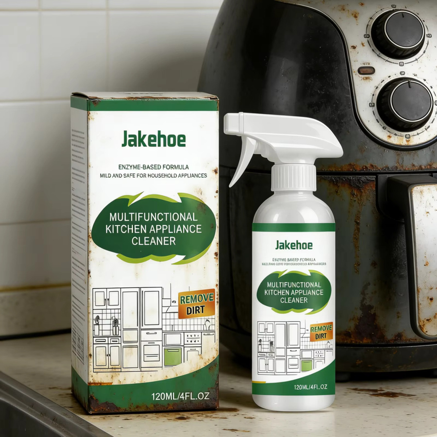 Jakehoe Küchengeräte-Reiniger Kraftvoller Fettlöser in Weiß, 120ml - Bild 3