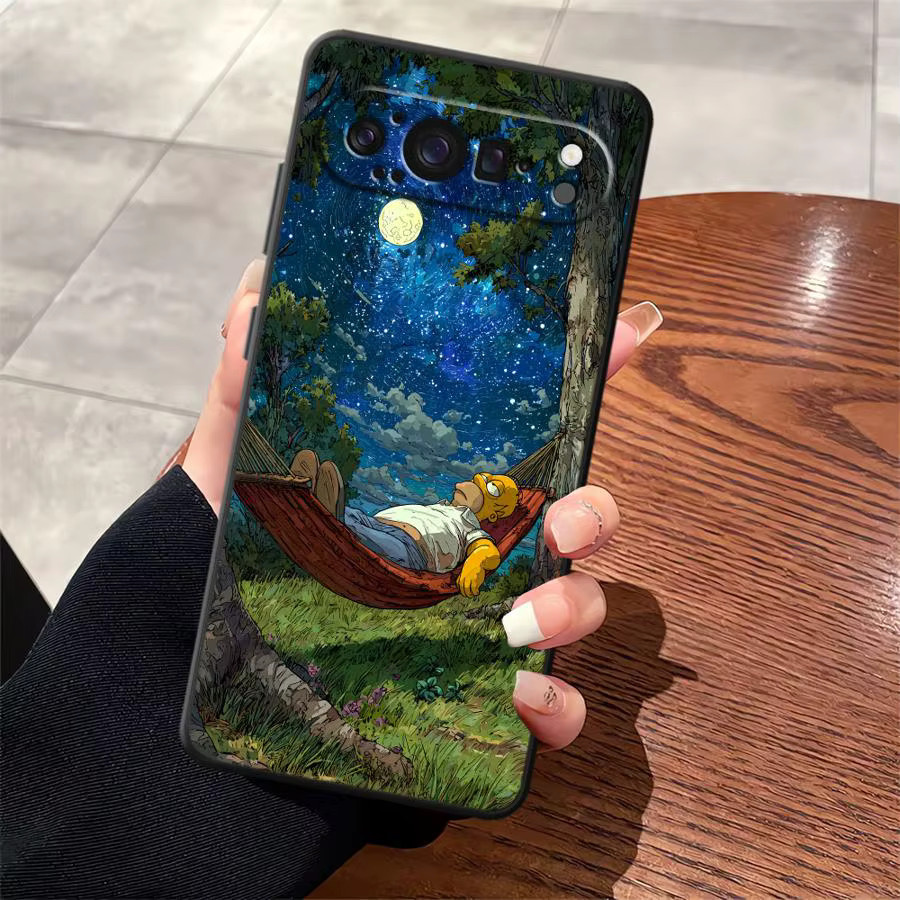 Simpsons Cartoon Handyhülle für Google Pixel 8a 7a 9a 6 7 8 Pro 10 9 Pro XL 6a in Multicolour - Bild 2