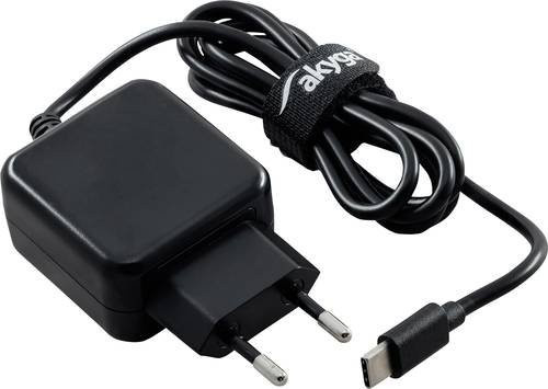 Akyga AK-TB-16 Steckernetzteil mit USB-C Anschluss, 5V 3A, 15W, Schwarz - Bild 1
