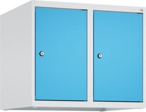 C+P Aufsatzschrank 7035/5012 mit 2 Abteilen, Zylinderschloss und Soft-Close-Türen, B/T/H: 50 x 60 x 50 cm - Bild 1