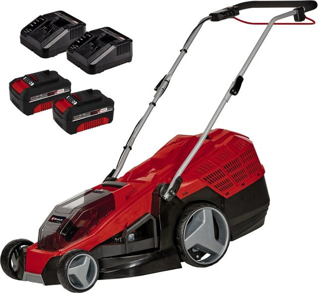 Einhell Power X-Change GE-CM 36/43 Li M Akku-Rasenmäher mit 2x 4,0Ah Akkus und Ladegerät inklusive Mulchfunktion - Bild 1